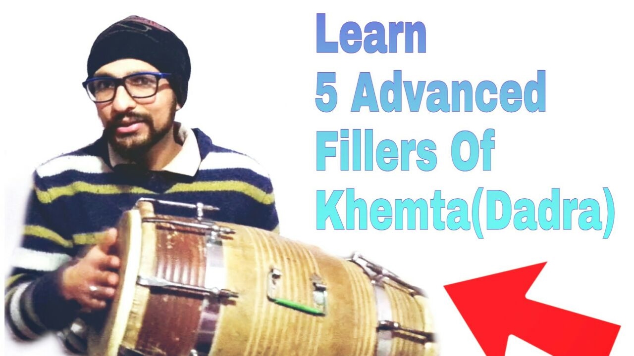 Learning Dholak |5 Advanced Khemta(Dadra)Fillers|Best Dholak Playing