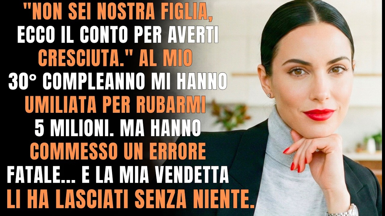 I miei genitori mi presentano il conto di tutta la mia vita. La mia vendetta in banca li ha...😱💸