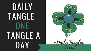 Daily Tangle - Pattern -  Teffel  |How to draw...| #DailyTangler