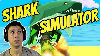 Shark Simulator FULL GAME! | Two Game Tuesday! | Let's Play Shark Simulator Game screenshot 3