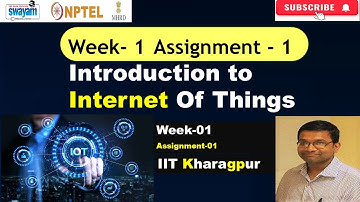 Introduction to IoT (Internet of Things) Week 1 Assignment Answers Solutions NPTEL Jan 2025 | IITKGP