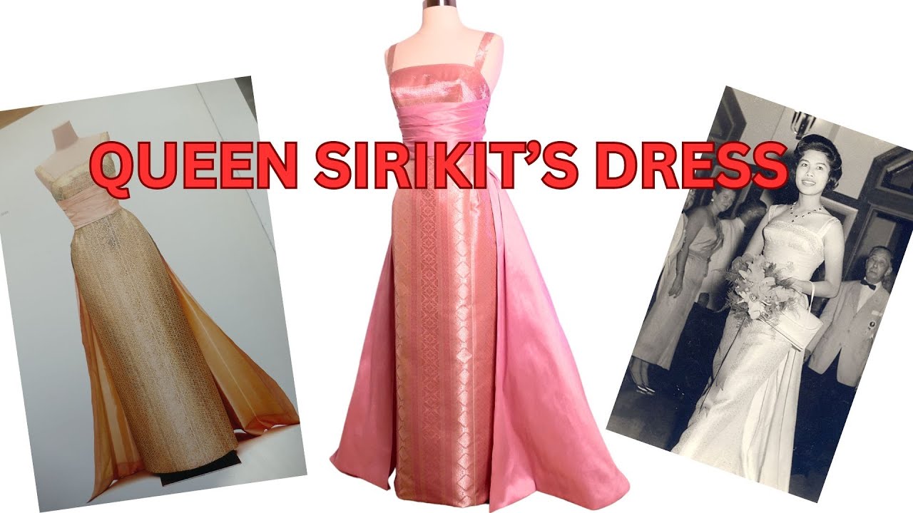 I Sewed A 1960 Haute Couture  Pierre Balmain Dress from Queen Sirikit of Thailand