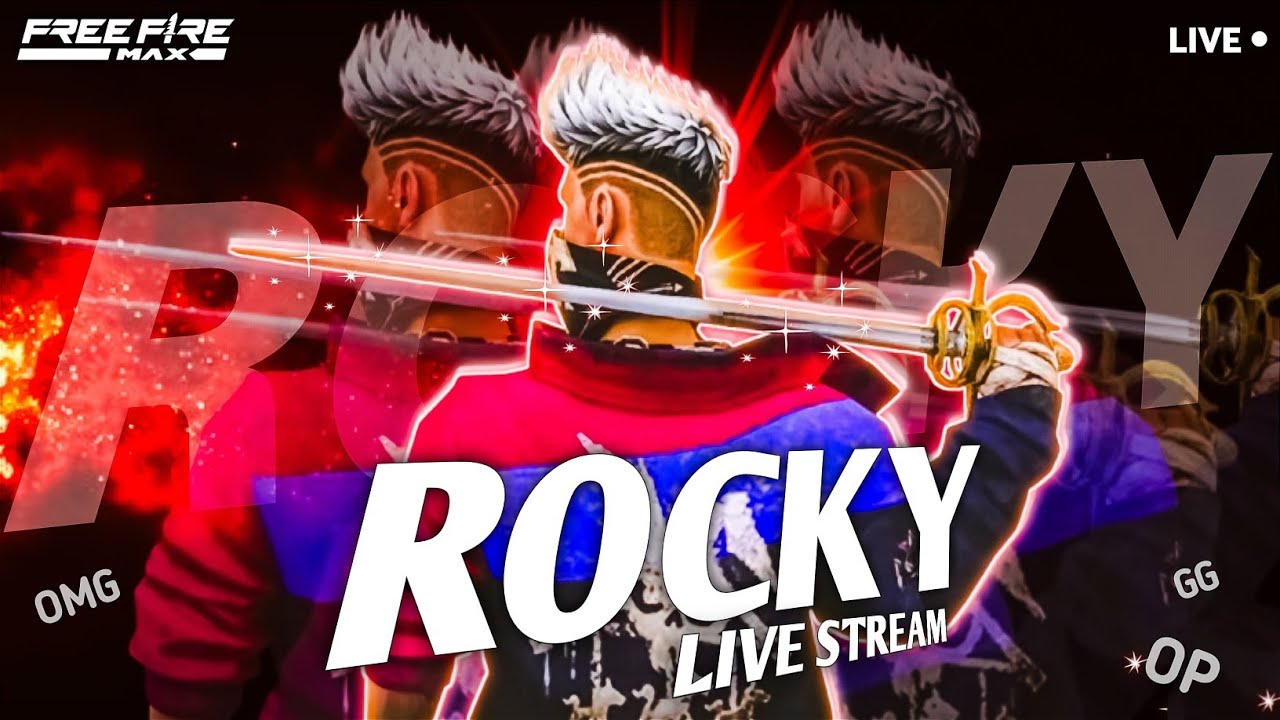 Grandmaster 👑 Live Rank Push Free Fire Telugu - Rocky Bhai is Live ...