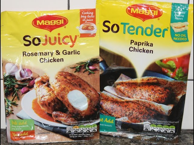 Maggi: So Juicy Rosemary & Garlic Chicken and So Tender Paprika