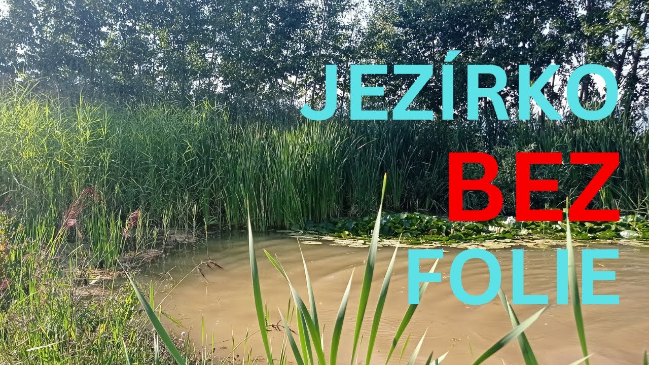 Přírodní jílové jezírko bez folie