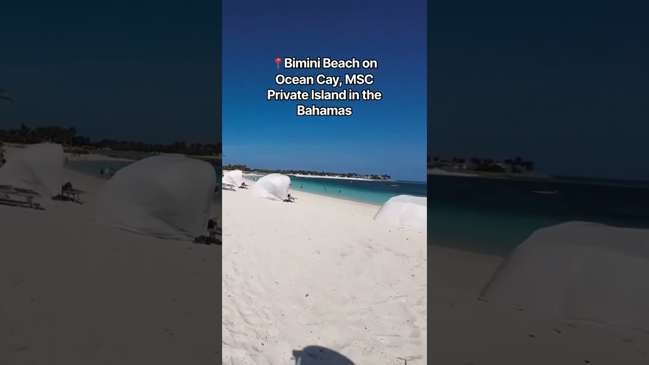 Bimini Beach is our favorite spot on Ocean Cay #oceancay #msc #bimini #mscoceancay #msccruises