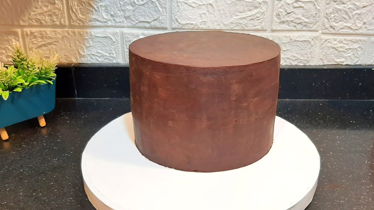 حشوه وتغليف كيك جناش شكولاته شارب ايدج لعجينه السكر