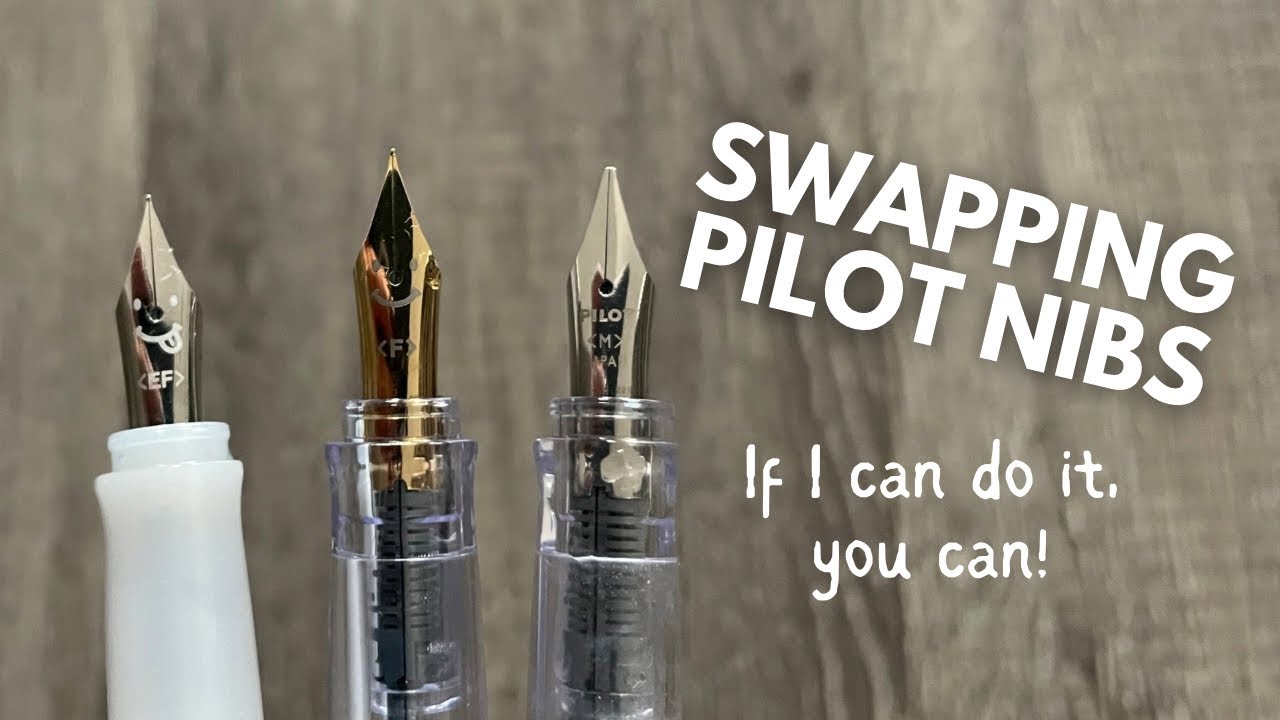 Swapping an EF in my Pilot Kakuno Madoromi // How to swap Pilot steel nibs! 