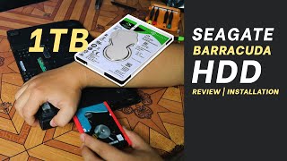 SEAGATE BARRACUDA 1TB HDD STORAGE REVIEW | INSTALLATION TUTORIAL | UPGRADE
