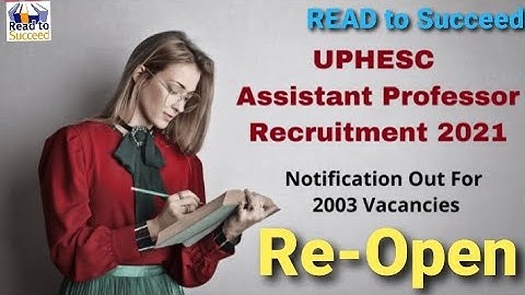 UPHESC Assistant Professor Online Form 2021 Kaise Bhare ¦¦ How to Fill UP Assistant Professor Form|