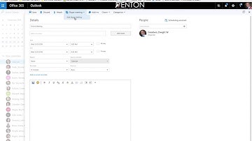 How to create an online skype meeting in Office 365