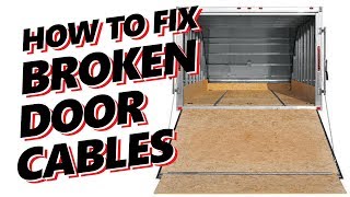 Hybrid Snowmobile Atv Trailer Ramp Door Repair - How To Fix Broken Cable