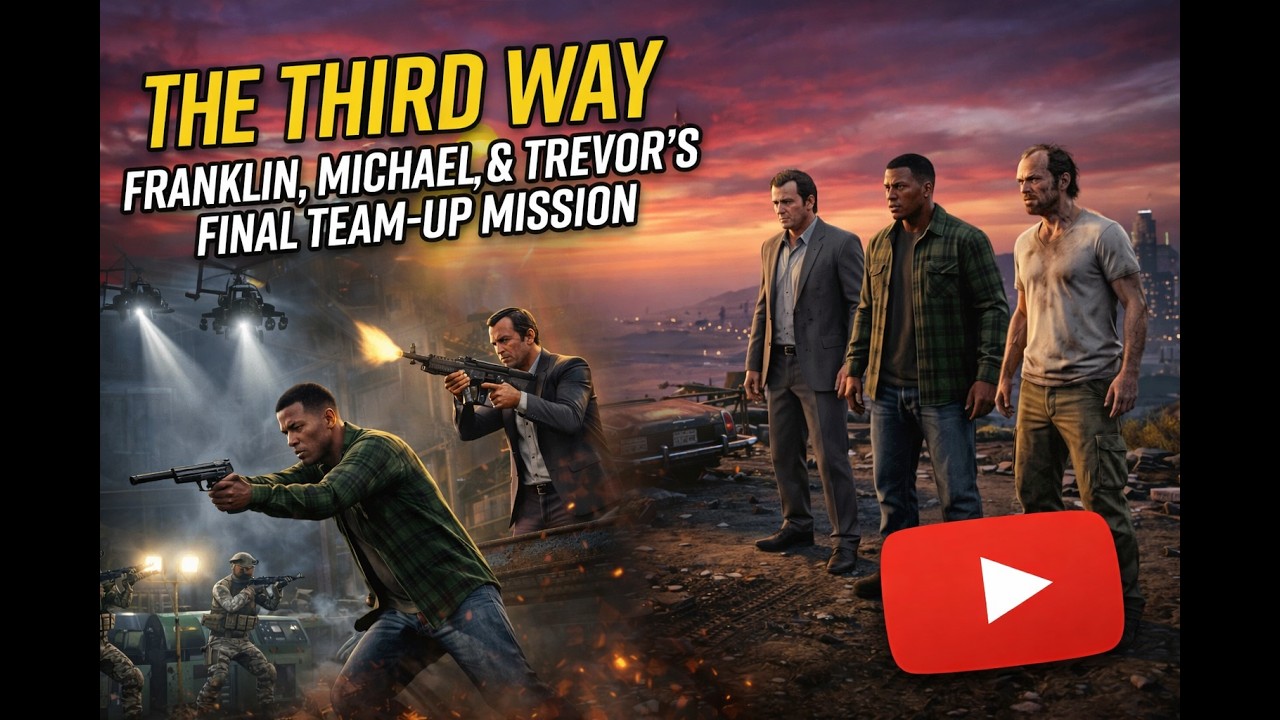 GTA 5 Final Mission | Deathwish Ending! Franklin, Michael & Trevor vs ...