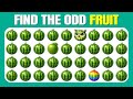 Find the ODD One Out - Fruit Edition 2025???????????? | 40 Levels Quiz | Easy, Medium, Hard | Emoji Quiz