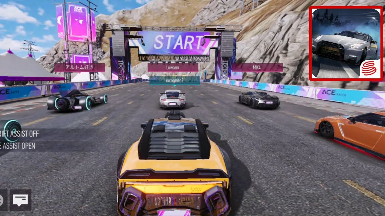 I sent my challengers into the lobby after I beat them in "Ace Racer" game