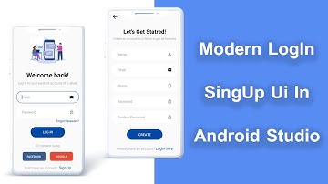Simple Login App in Android Studio || Modern desgin  || UI 2023 ||   speed code