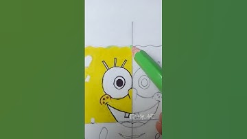Drawing SpongeBob in 4 styles Part 1 #cartoon#shorts#art#trending#viral#realistic#artist#stye#tiktok