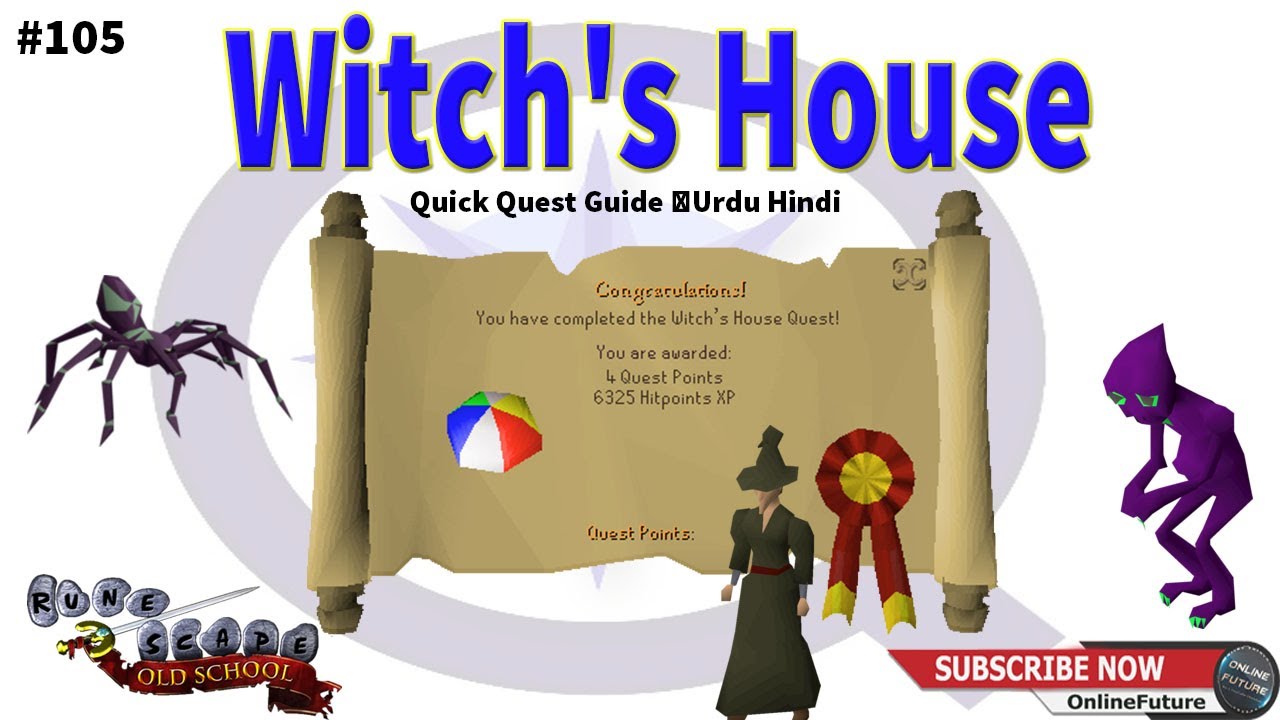 OSRS│How To Complete Witch's House Quest 2021│Urdu Hindi YouTube