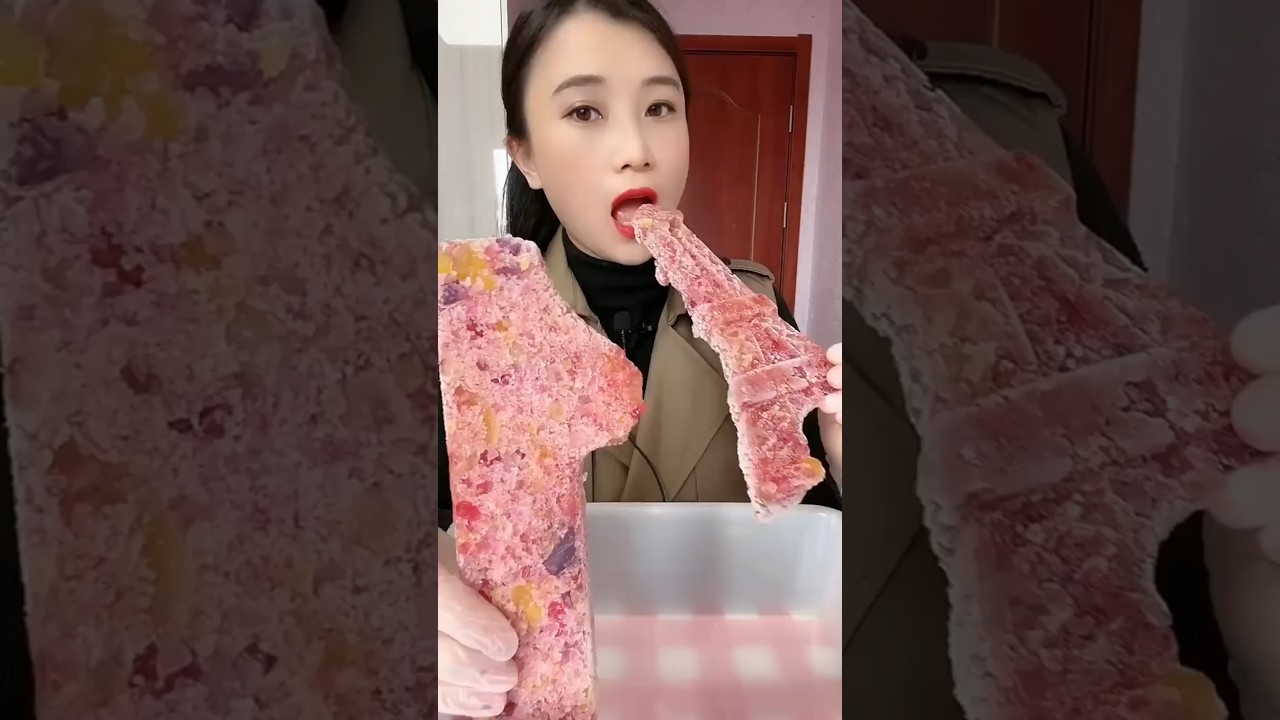 Homemade Chinese Ice Eating ASMR | Soft Frozen Desserts & Snow Ice Sounds 