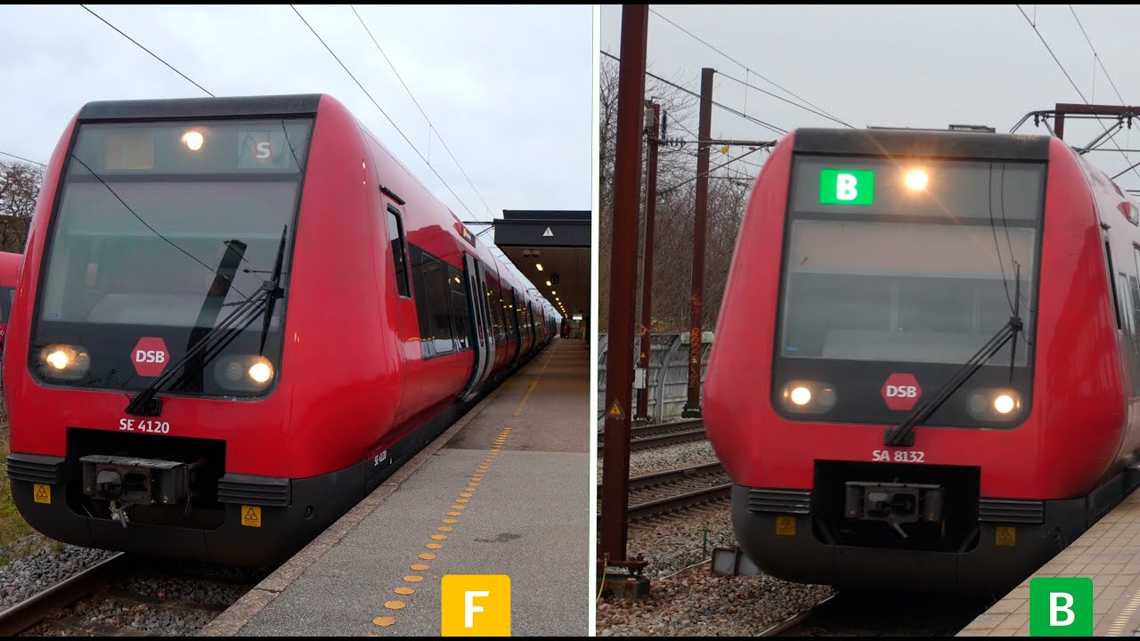 Hvem er hurtigt B eller F tog fra Danshøj til Ryparken