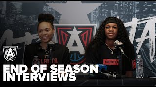2023 Atlanta Dream End-Of-Season Interview - Rhyne Howard & Allisha Gray