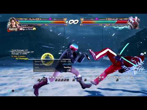 Julia WS+1 Wall Carry Combo 63 Damage 11 Hits Version 5 Tekken 7 20221227031828
