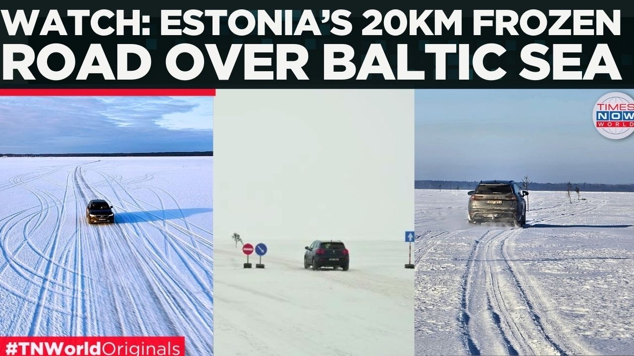 EUROPE’S WILDEST HIGHWAY? Estonia Opens 20km Road Over the Frozen Baltic Sea | Times Now World