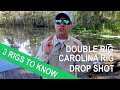 ESSENTIAL 3: How to tie a double rig, drop-shot and Carolina rig
