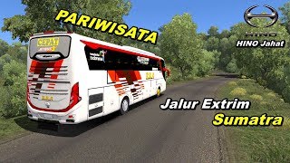 Bus Eka CEPAT blusukan ke Sumatra lewat Jalur EXTRIM BANGETTT !!! screenshot 2