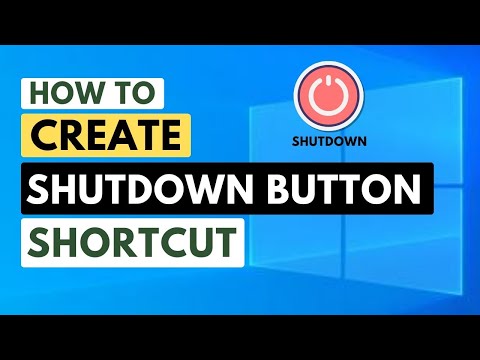 Create a Shortcut Shutdown Button on Windows | Quick and Easy