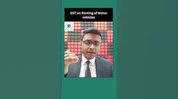 GST on Renting of Motor vehicles | CA Inter Taxation #shorts #taxtycoon