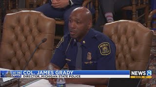 Michigan lawmakers question state’s top cop during oversight hearing