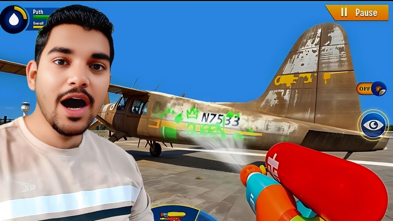 I Cleaned the World’s Dirtiest Plane! 😱 PowerWash Simulator