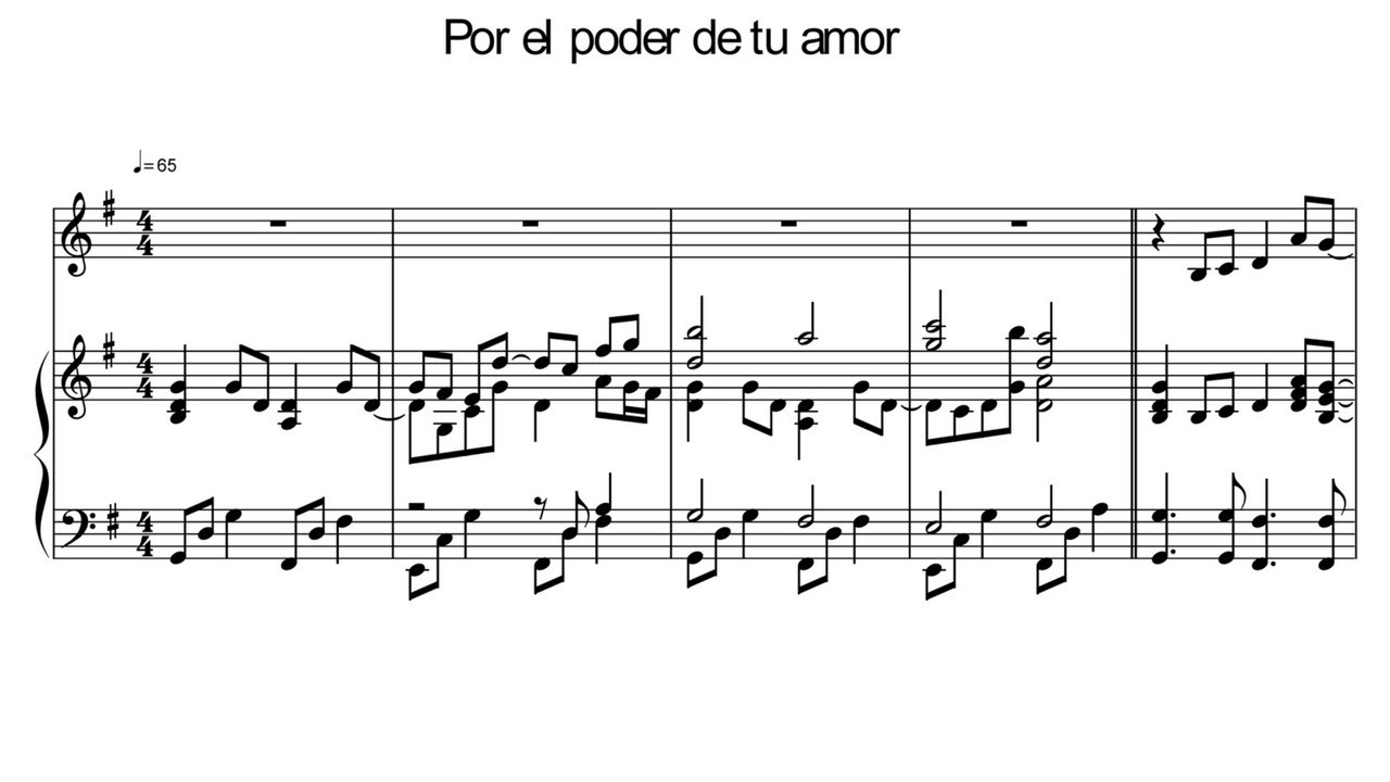 Por El Poder De Tu Amor Partitura Youtube Mi boca era una araña que cruzaba escondiéndose. por el poder de tu amor partitura