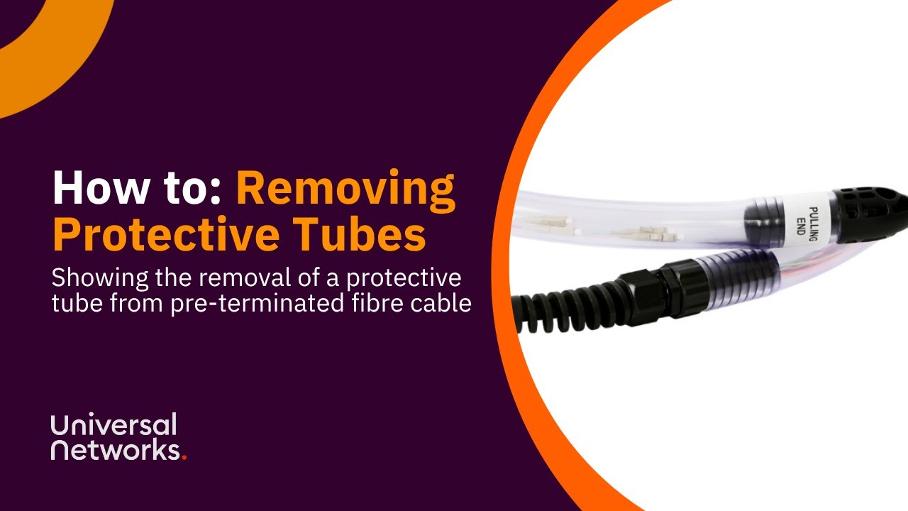 How to remove the protective tube from a pre-terminated fibre cable ...