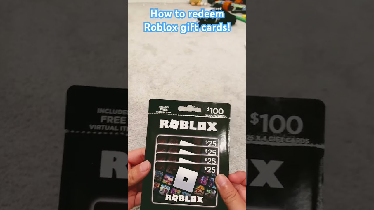 How To Redeem Your Roblox Gift Card 