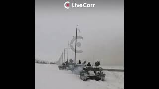 Под Волгоградом танк снёс опору ЛЭП