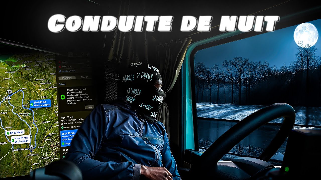 ⚠️ CONDUIRE UN CAMION LA NUIT : UNE EXPÉRIENCE ÉPROUVANTE ! 🥵