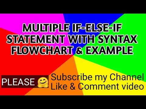 BS(hons) ||| C++ Language ||| Lecture#37 ||| Multiple if-else-if statement with syntax & flowchart