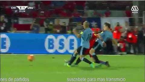 Gol de Alexis Sanchez - Doblete - Chile 3 x 1 Uruguay - Eliminatorias