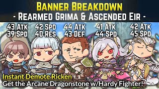 Rearmed Grima, Ascended Eir, Gregor, & Phila (ft. Ricken) - Arcane Grima | Banner Breakdown