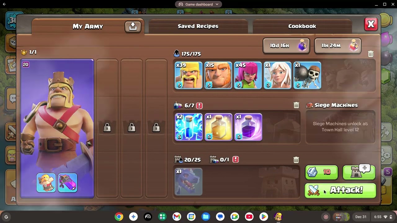 clash of clans upgrading clan pt:5