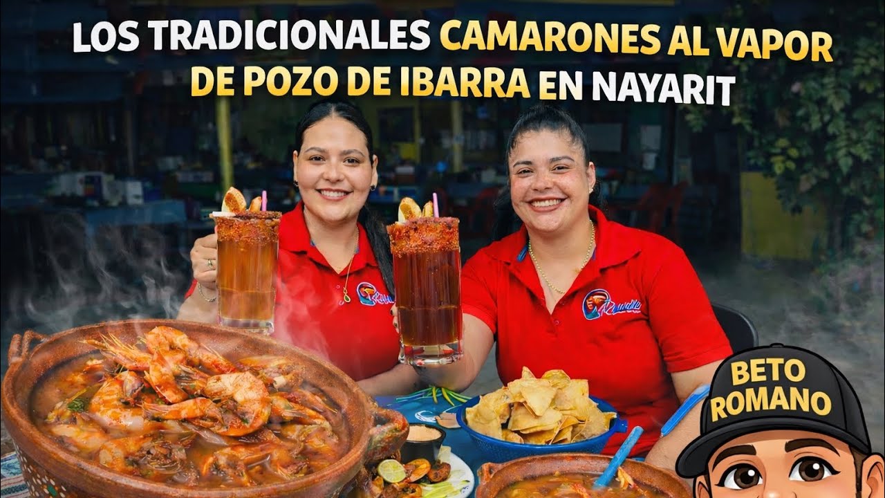 Los camarones al vapor en Pozo de Ibarra