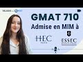 Celia  ingnieure chimie  710 gmat  admise en mim  hecessec