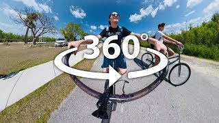 Alligator on the Path! Florida Everglades Shark Valley in 360°