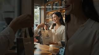 Great coffee deserves unforgettable packaging #brandedpackaging #brandingsingapore #nonwovenbag