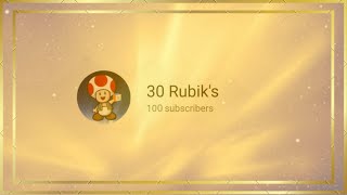 100 SUB SPECIAL + Rubik's Cube Reveal