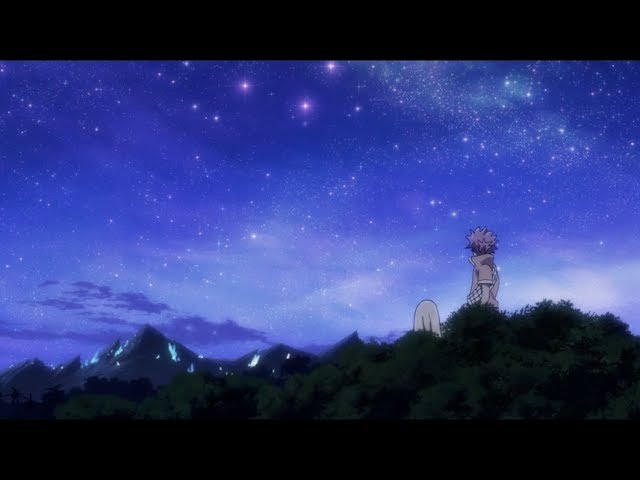Stargazing Anime Night Stars Sky Scenery 4K Phone iPhone Wallpaper #484a