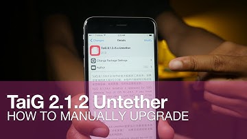 How to manually update to the TaiG 2.1.2 Unther via Cydia