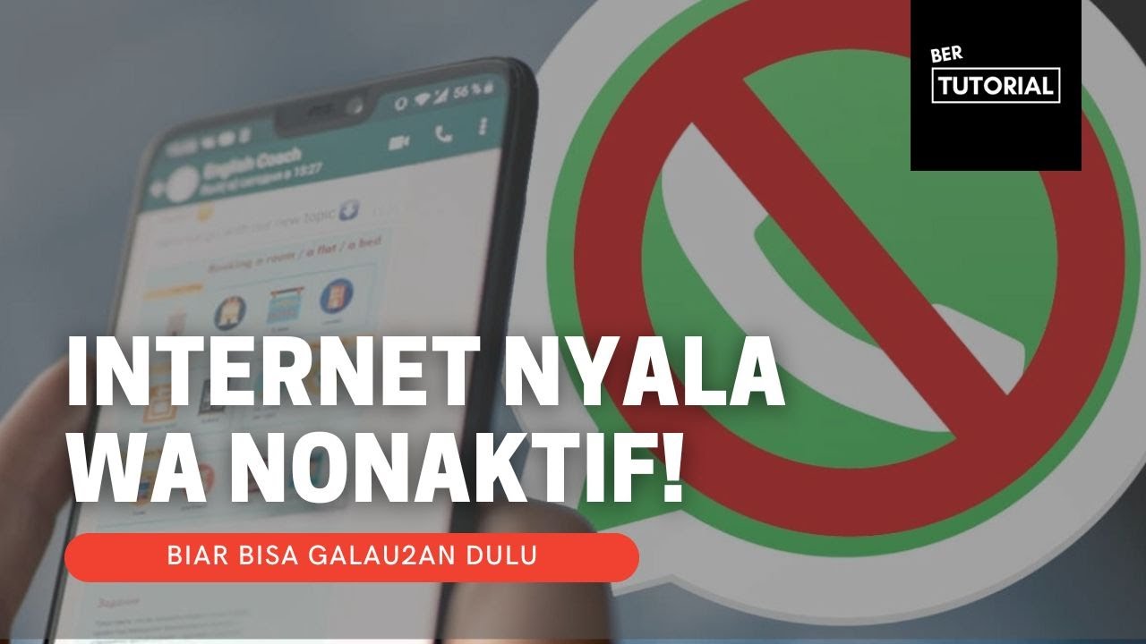 Menonaktifkan WhatsApp sementara tanpa mematikan internet